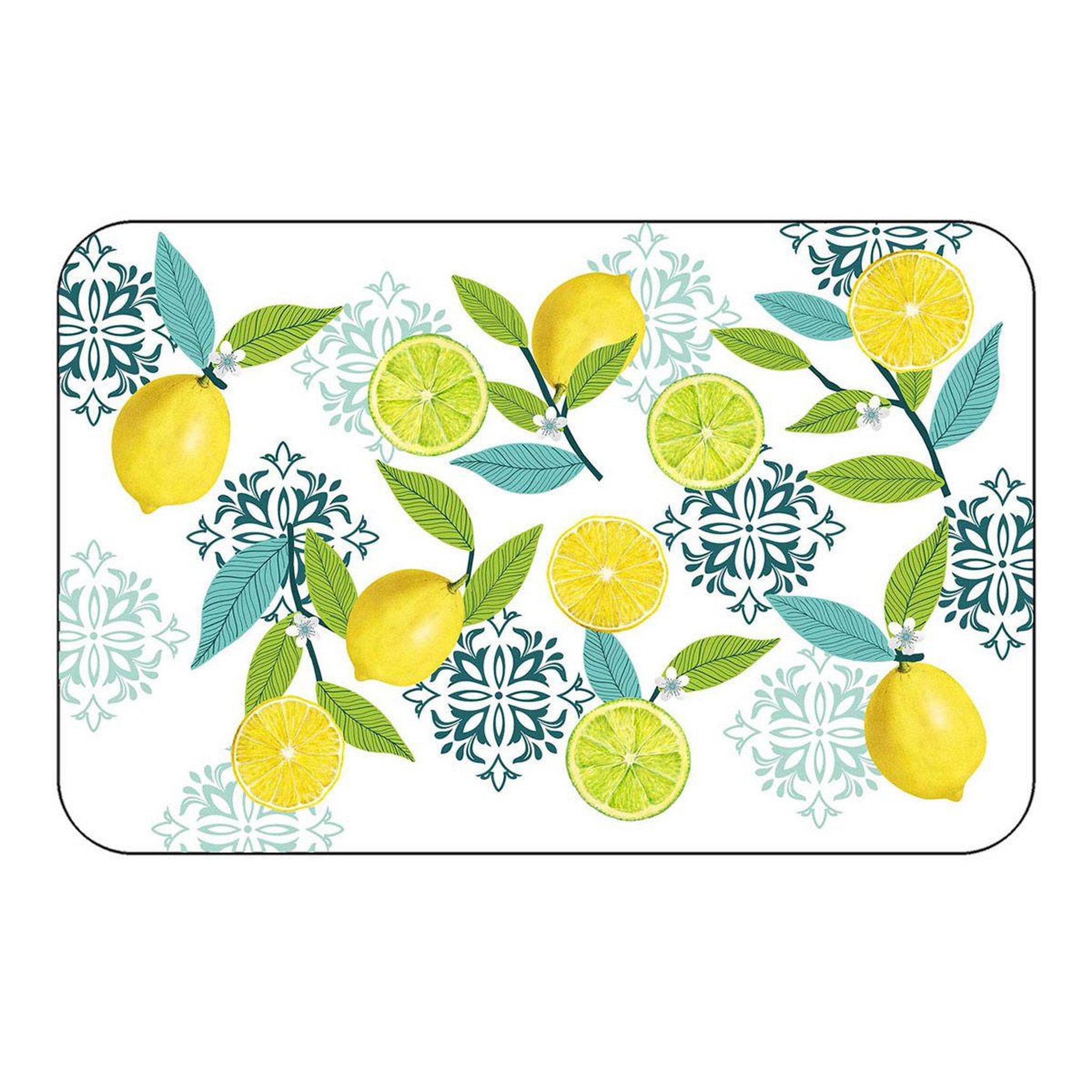 Douceur d'Intérieur Set de table déco imprimé  menton  28x44cm blanc