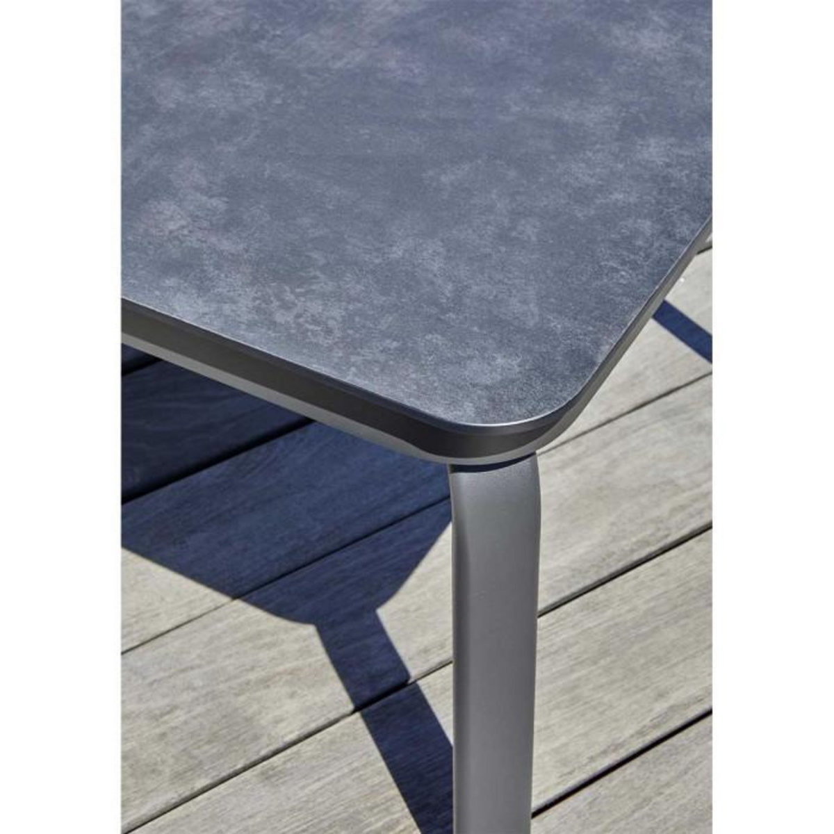 Paris Prix Salon de Jardin 4 Places  Camargue  137cm Gris Anthracite