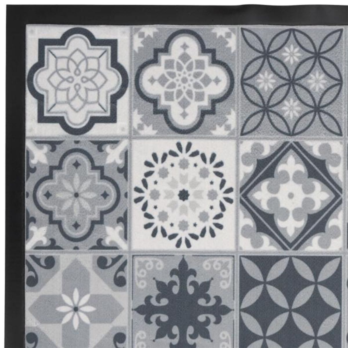 Paris Prix Tapis Déco à Motifs  Carreaux Ciment  40x60cm Gris
