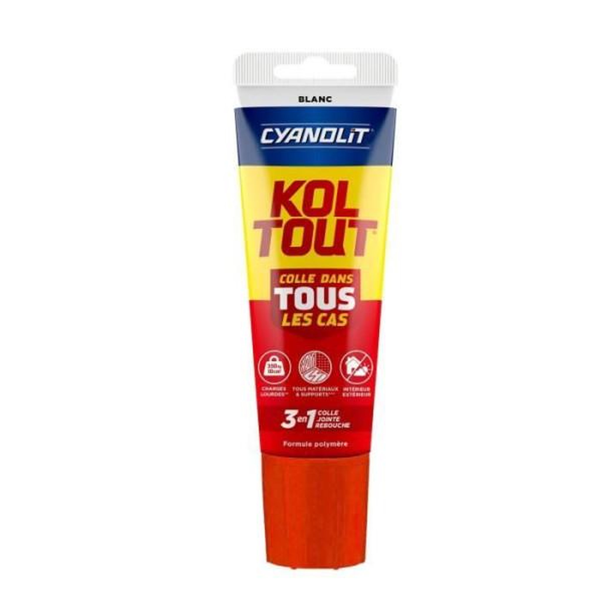 CYANOLIT Colle de fixation et d'étanchéité - CYANOLIT - Blanc - Tube 125 ml - Polyvalente - Haute résistance et flexible