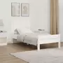 VIDAXL Tete de lit murale Blanc 95,5x3x60 cm Bois massif de pin