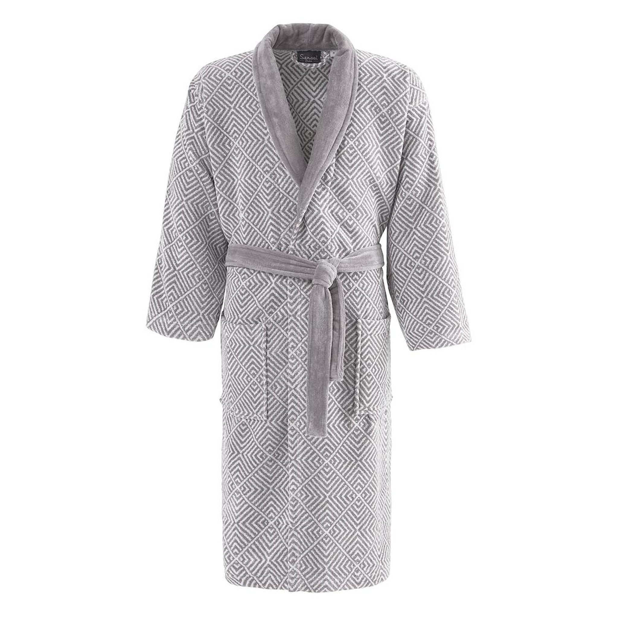 Voir la diapositive 1 : Sensei Maison Peignoir col châle velours OPTICAL