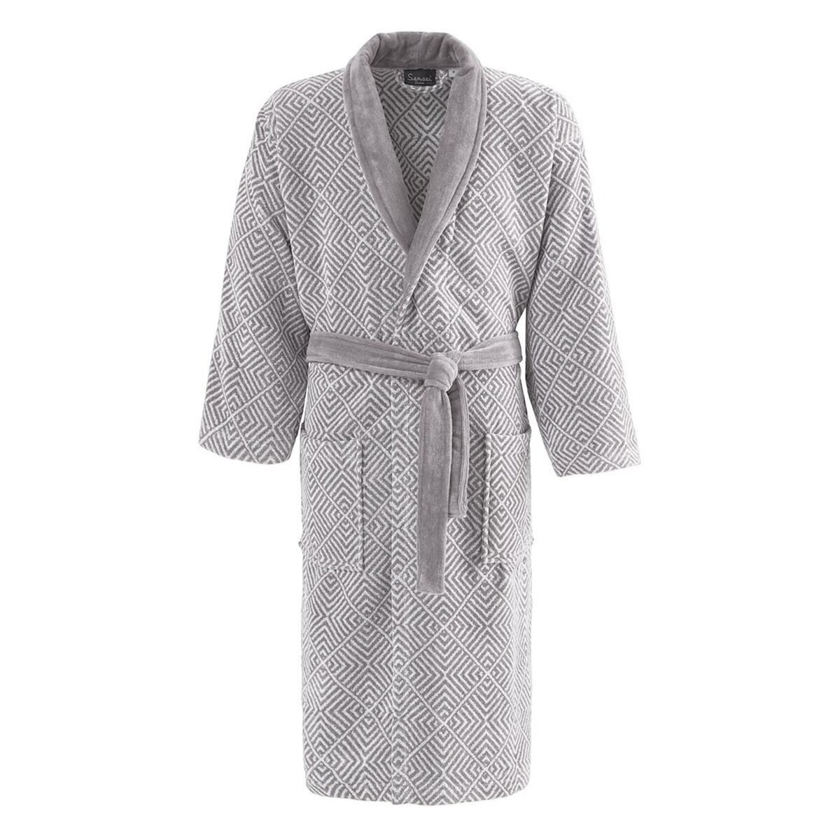 Sensei Maison Peignoir col châle velours OPTICAL