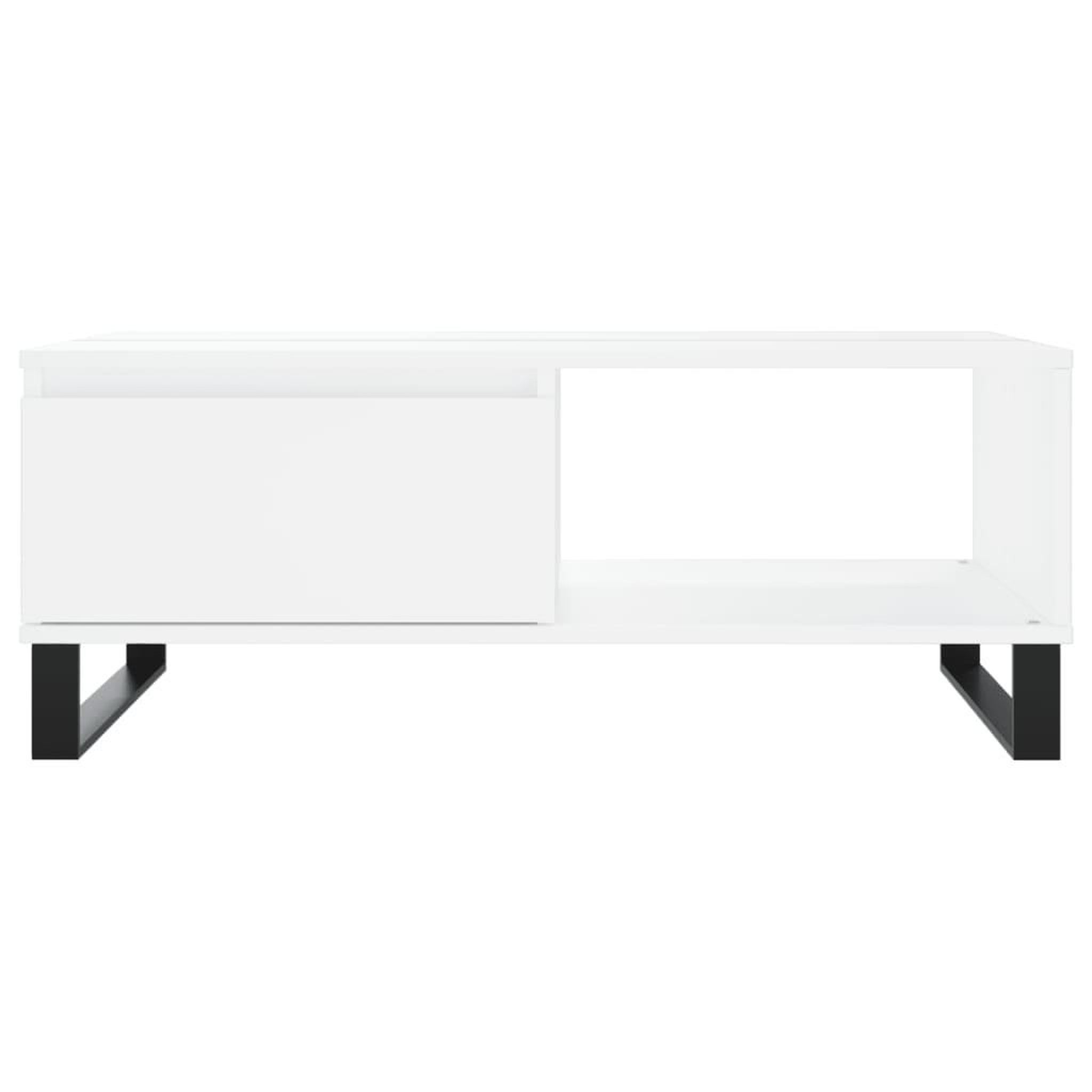 Voir la diapositive 5 : VIDAXL Table basse blanc 90x60x35 cm bois d'ingenierie