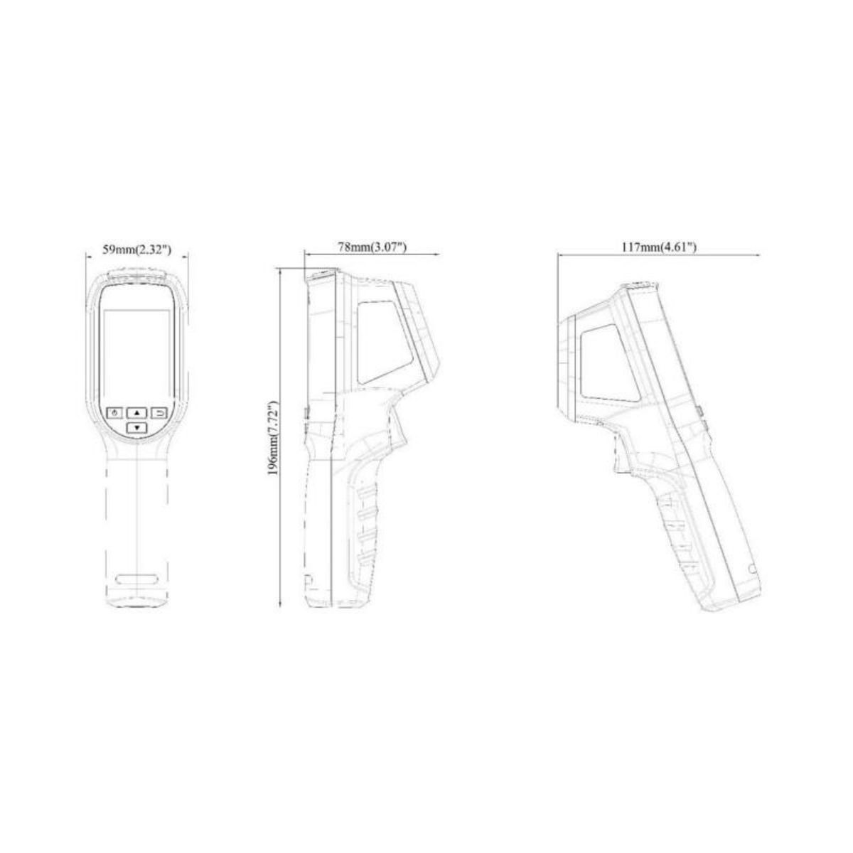TURBOTRONIC Caméra thermique portable 96x96p TURBOTRONIC ECOV