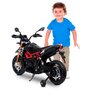 APRILIA Moto électrique Aprilia Dorsoduro 900 pour Enfant - avec Klaxon, système audio et roulettes de soutien