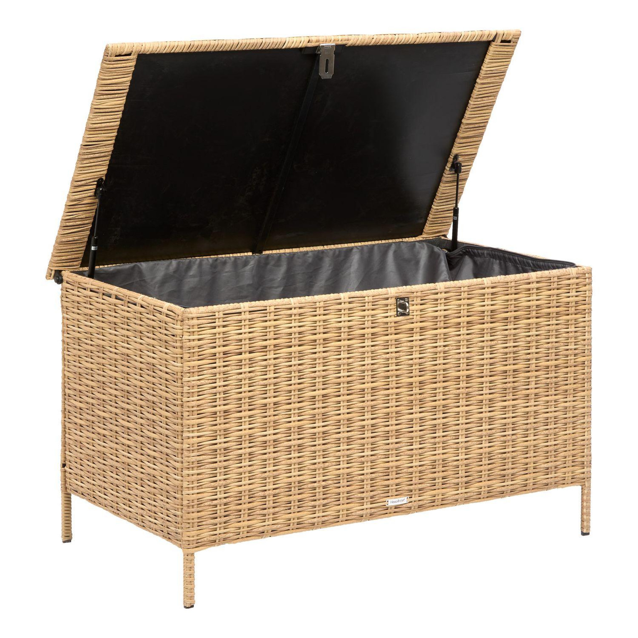 Voir la diapositive 3 : HESPERIDE Coffre rangement de jardin bayana - 300 l - marron