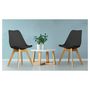 Voir la diapositive 1 : Lot de 2 chaises pieds bois massif LYDIA