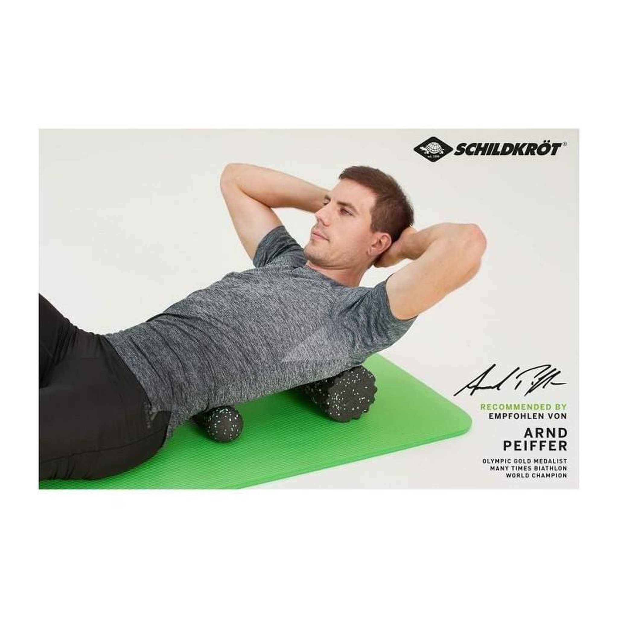 Voir la diapositive 4 : SCHILDKROT Set de massage - SCHILDKRÖT - SELF MASSAGE SET - Noir - Adulte - Fitness