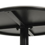 Voir la diapositive 5 : VIDAXL Table de jardin ronde noir Ø50x72 cm acier
