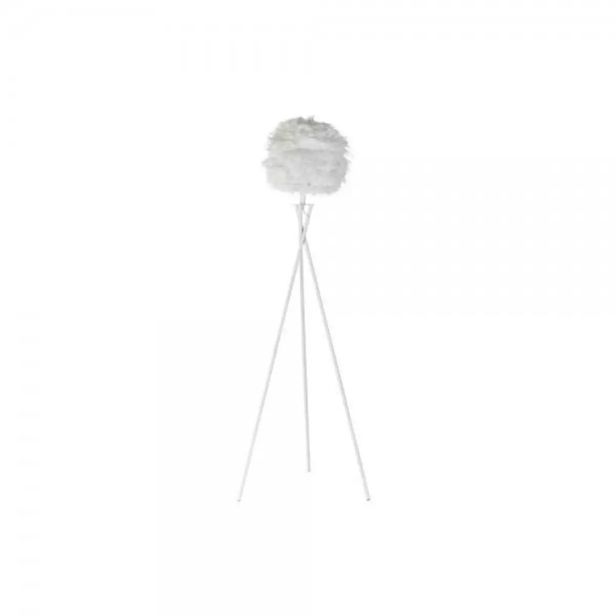 MARKET24 Lampadaire DKD Home Decor Métal Blanc Plume (40 x 40 x 150 cm)