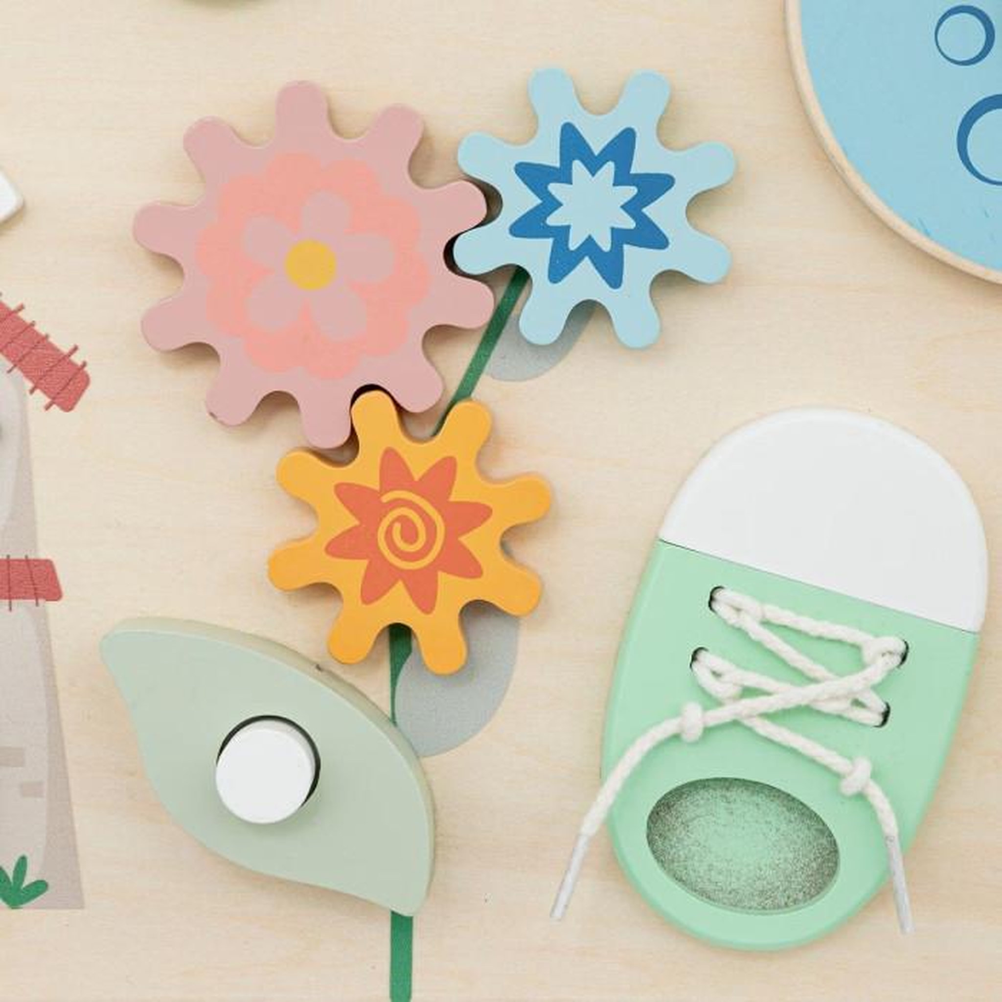 Voir la diapositive 2 : Atmosphera Kids Planche d'Activités  Bois  30cm Naturel