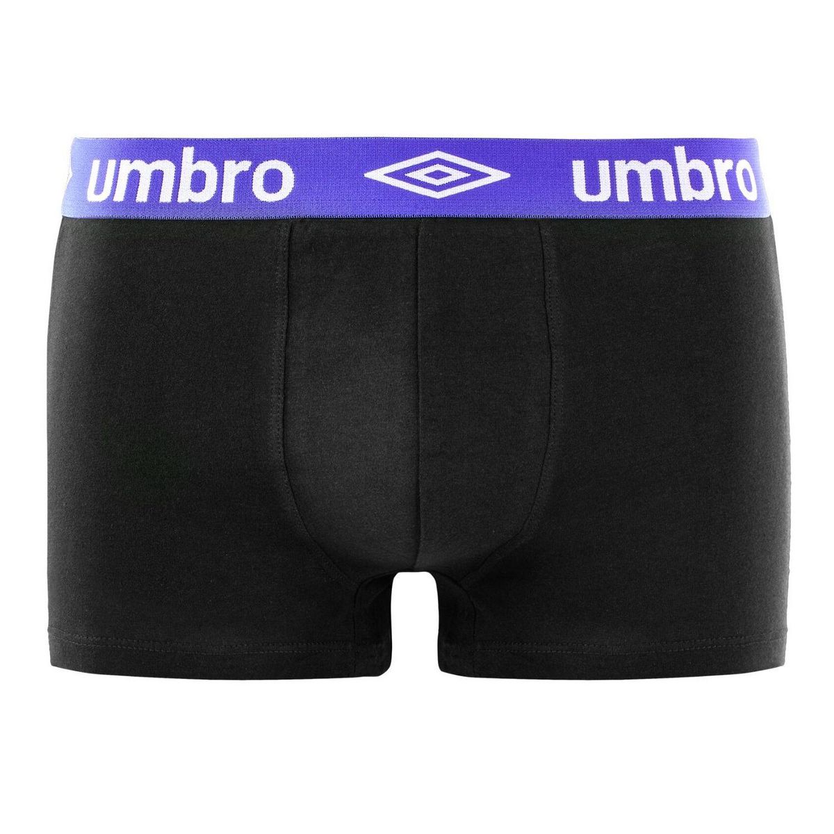 UMBRO Lot de 4 Boxers coton homme uni ceinture colorées