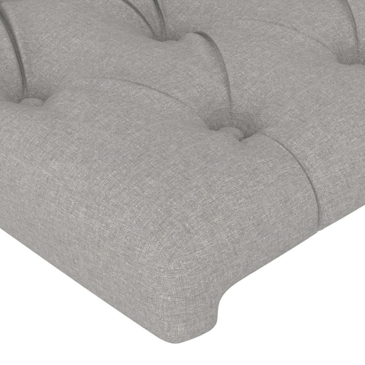VIDAXL Tetes de lit 2 pcs Gris clair 100x7x78/88 cm Tissu