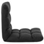 Voir la diapositive 4 : VIDAXL Chaise pliable de sol Noir Microfibre