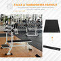 Voir la diapositive 6 : HOMCOM Tapis de protection Fitness grand confort dim. 180L x 90l x 0,6H cm PVC noir