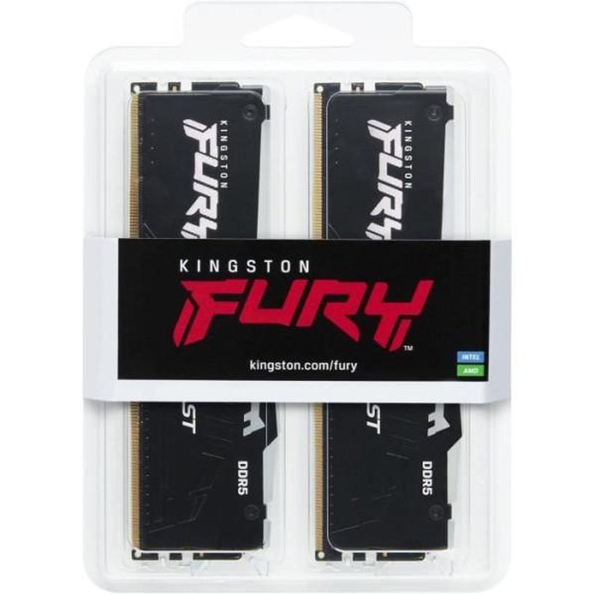 Voir la diapositive 5 : Kingston Mémoire DDR5 - KINGSTON - FURY Beast RGB EXPO - 32 Go (2 x 16 Go) - 6000 Mhz - CL36