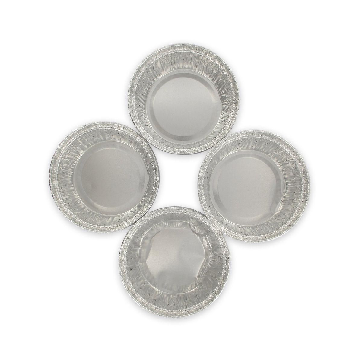 Fackelmann Lot de 10 ramequins en aluminium 4 x 9 cm Fackelmann