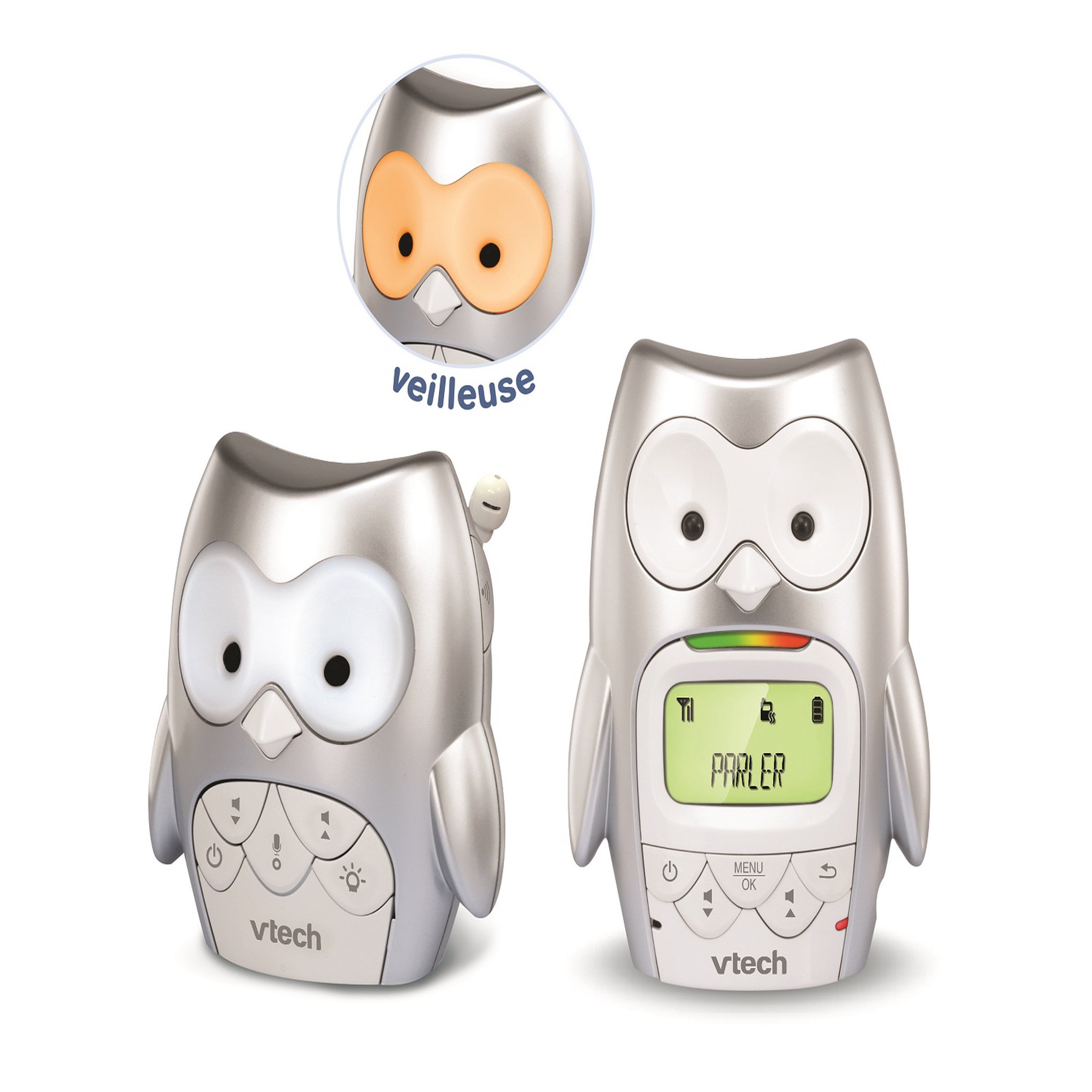 Voir la diapositive 2 : VTECH Babyphone Hibou Family BM2300