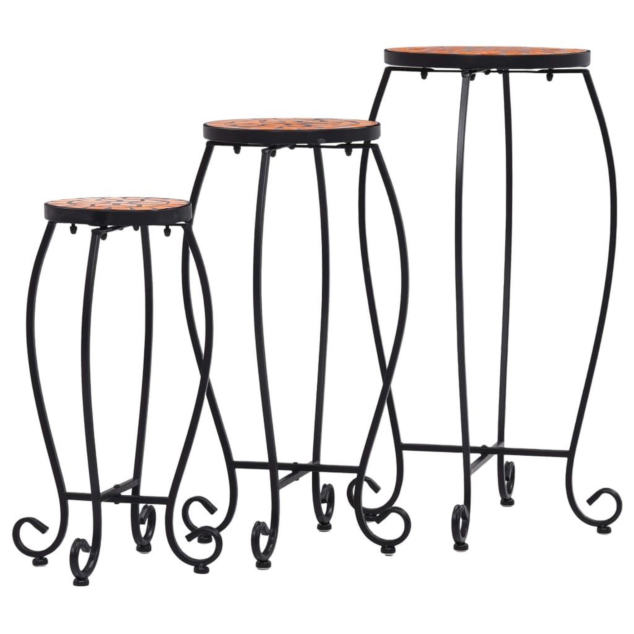 Voir la diapositive 2 : VIDAXL Tables mosaïque 3 pcs Terre cuite Ceramique