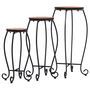 Voir la diapositive 2 : VIDAXL Tables mosaïque 3 pcs Terre cuite Ceramique