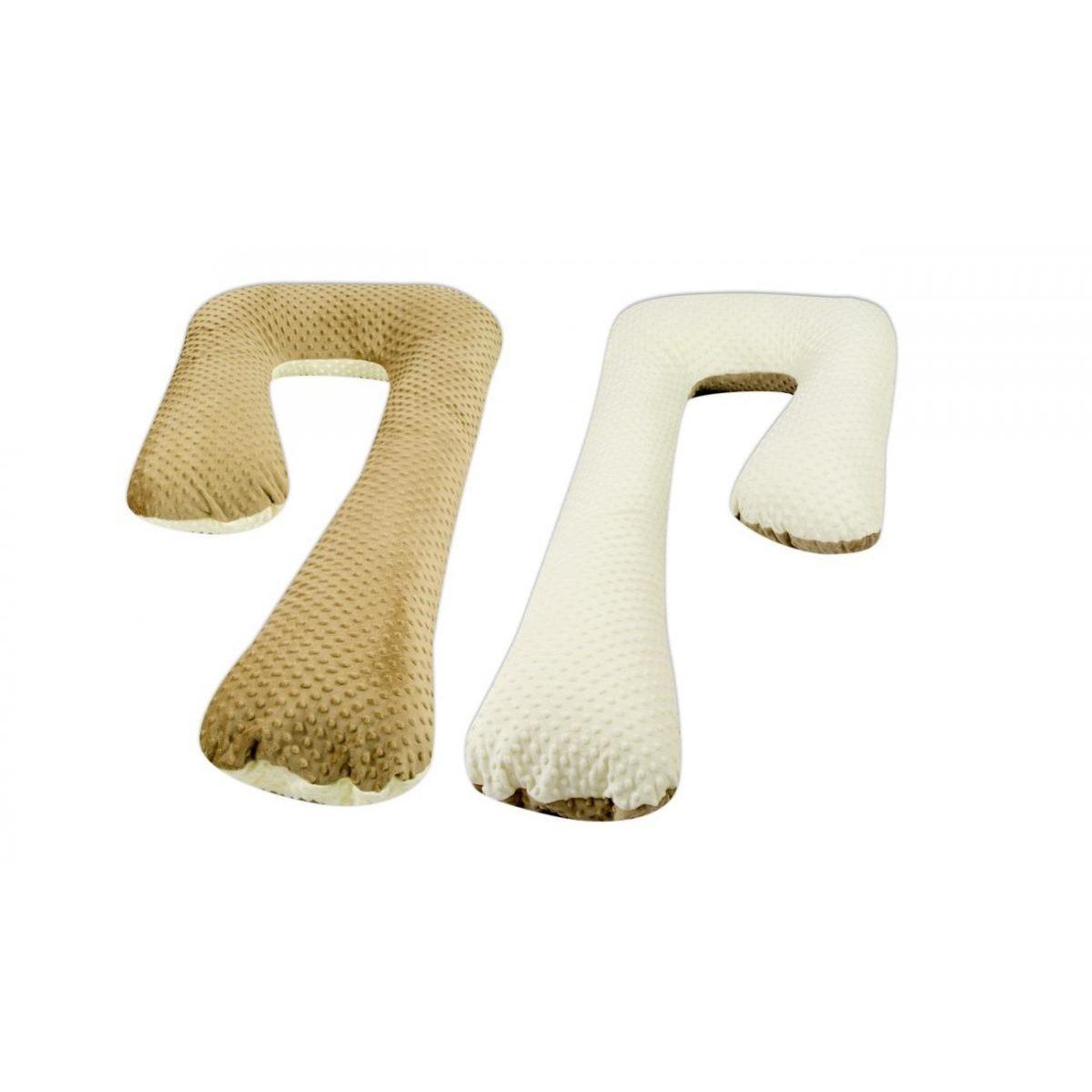 VELINDA Coussin accouchement/allaitement forme 7 cappuccino – crème