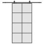 Voir la diapositive 2 : VIDAXL Porte coulissante kit de quincaillerie noir 102,5x205 cm