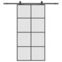 Voir la diapositive 2 : VIDAXL Porte coulissante kit de quincaillerie noir 102,5x205 cm