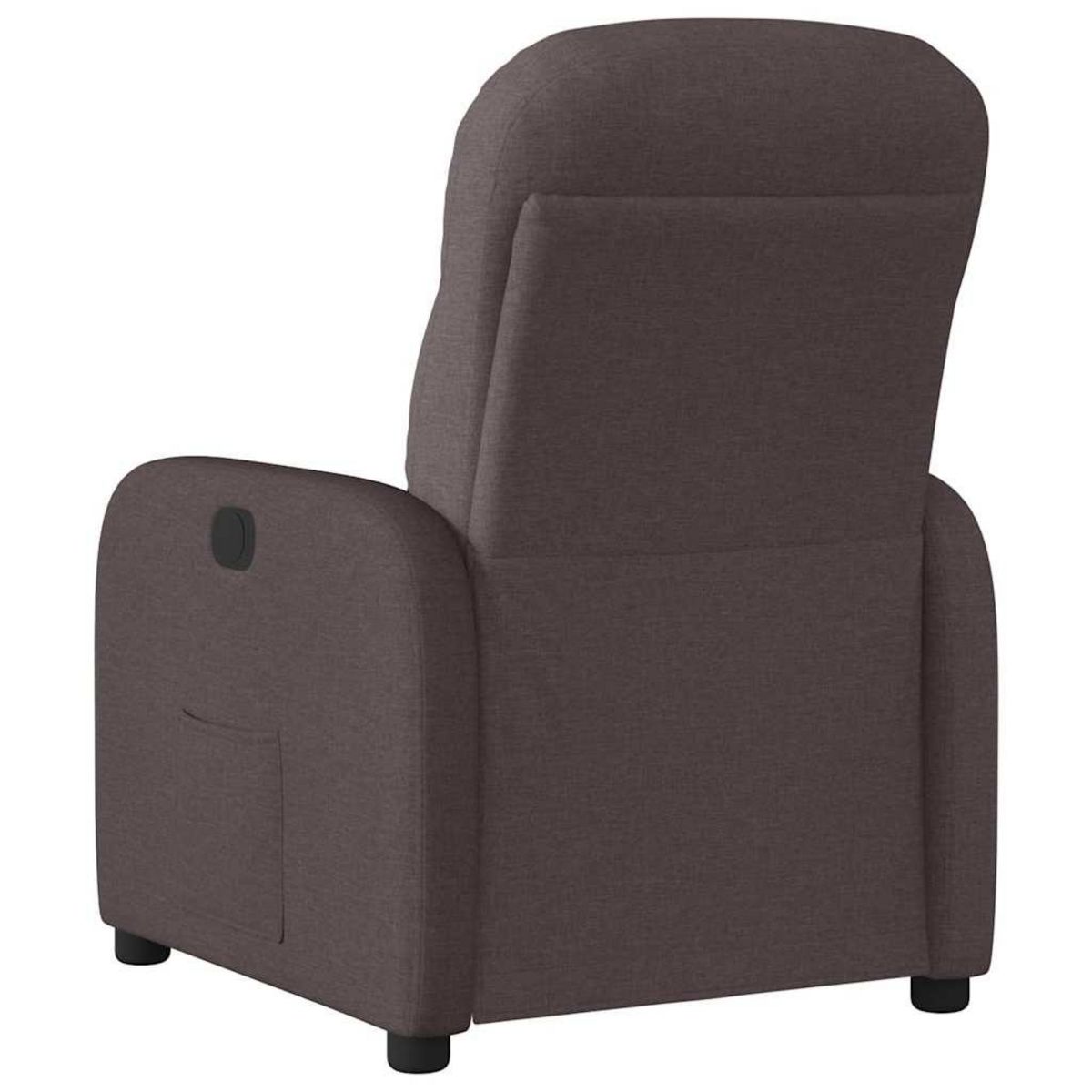 VIDAXL Fauteuil inclinable Marron fonce Tissu