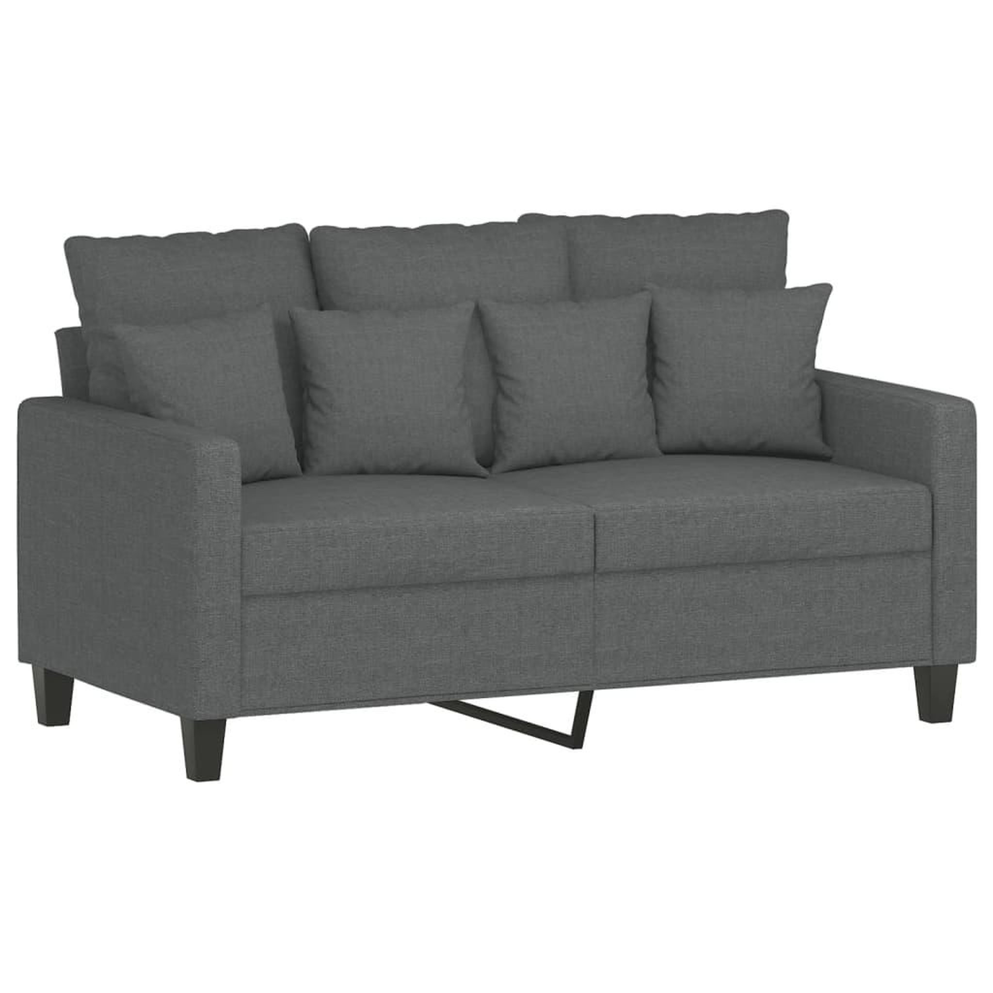 Voir la diapositive 3 : VIDAXL Ensemble de canapes 3 pcs coussins gris fonce tissu