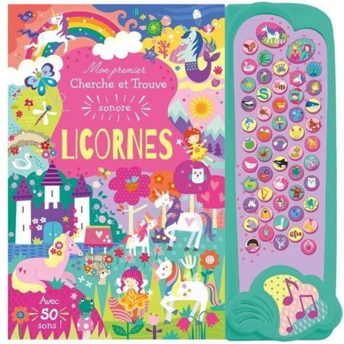 MON PREMIER CHERCHE ET TROUVE SONORE LICORNES. AVEC 50 SONS, Schofield Jayne