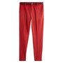 IN EXTENSO Pantalon droit ceinturé rouge femme