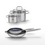 ELO Lot Poêles 24/32 cm & Faitouts 14/20 cm Elo Profi Therm Platinum