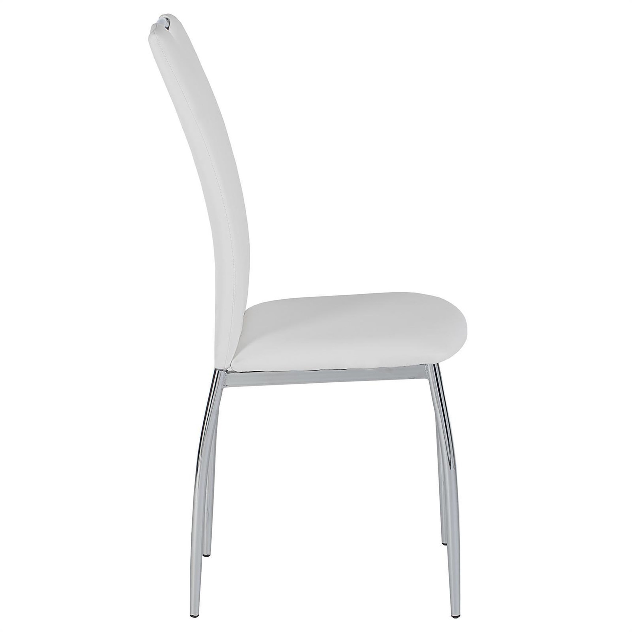 Voir la diapositive 2 : IDIMEX Lot de 4 chaises apollo, en synthétique