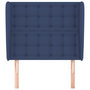 Voir la diapositive 3 : VIDAXL Tete de lit avec oreilles Bleu 103x23x118/128 cm Tissu