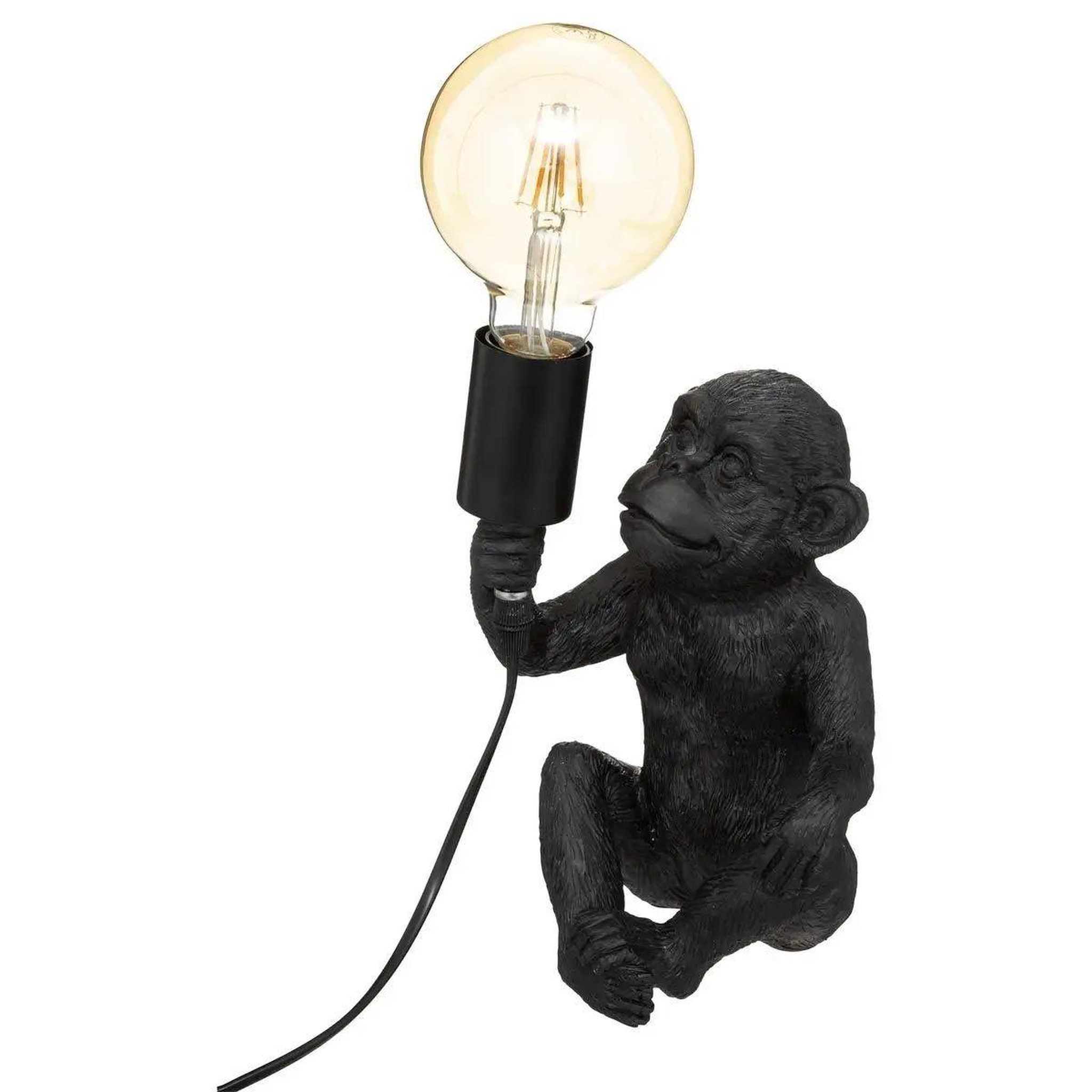 ATMOSPHERA Lampe à poser design  singe  24cm noir