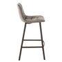 Voir la diapositive 3 : Paris Prix Chaise de Bar Design  Olivier  95cm Gris