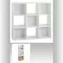 FIVE Etagère cube design Mix'n modul - L. 100 x H. 100 cm - Blanc