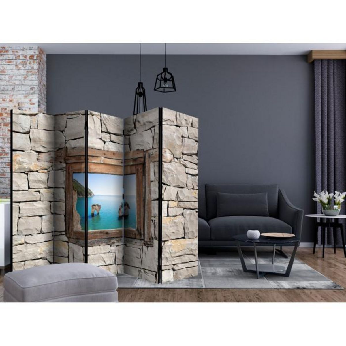 Paris Prix Paravent 5 Volets  Zagare Bay  172x225cm