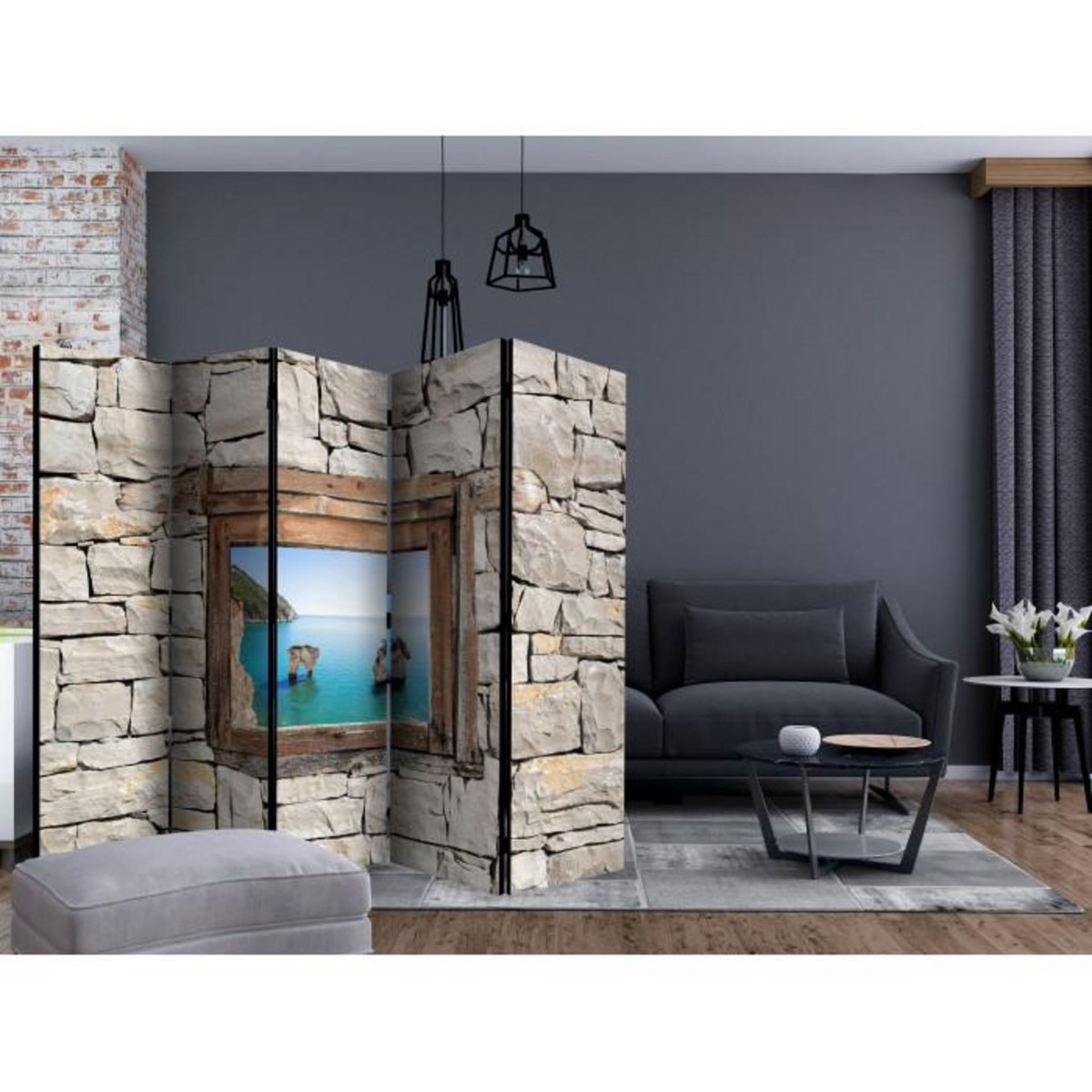 Paris Prix Paravent 5 Volets  Zagare Bay  172x225cm