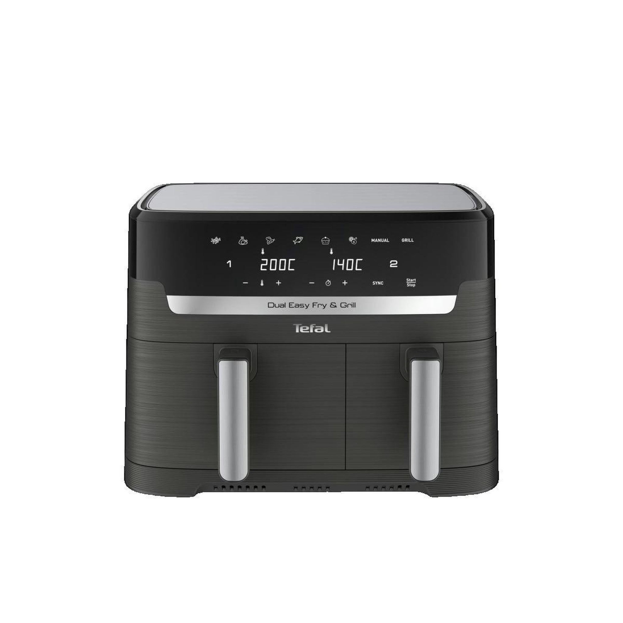 Voir la diapositive 2 : TEFAL Friteuse Tefal Dual Easy Fry & Grill EY905B