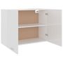 Voir la diapositive 5 : VIDAXL Armoire suspendue Blanc brillant 80x31x60 cm Bois d'ingenierie