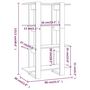 Voir la diapositive 6 : VIDAXL Bibliotheque/Separateur de piece Chene Marron 80x30x123,5 cm