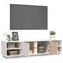 Voir la diapositive 5 : VIDAXL Meuble TV Blanc 156x40x40 cm Bois de pin massif