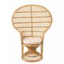 Voir la diapositive 2 : Paris Prix Fauteuil Design en Rotin  Poan  133cm Naturel