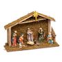 Voir la diapositive 1 : FEERIC LIGHT & CHRISTMAS Crèche de Noël 8 santons