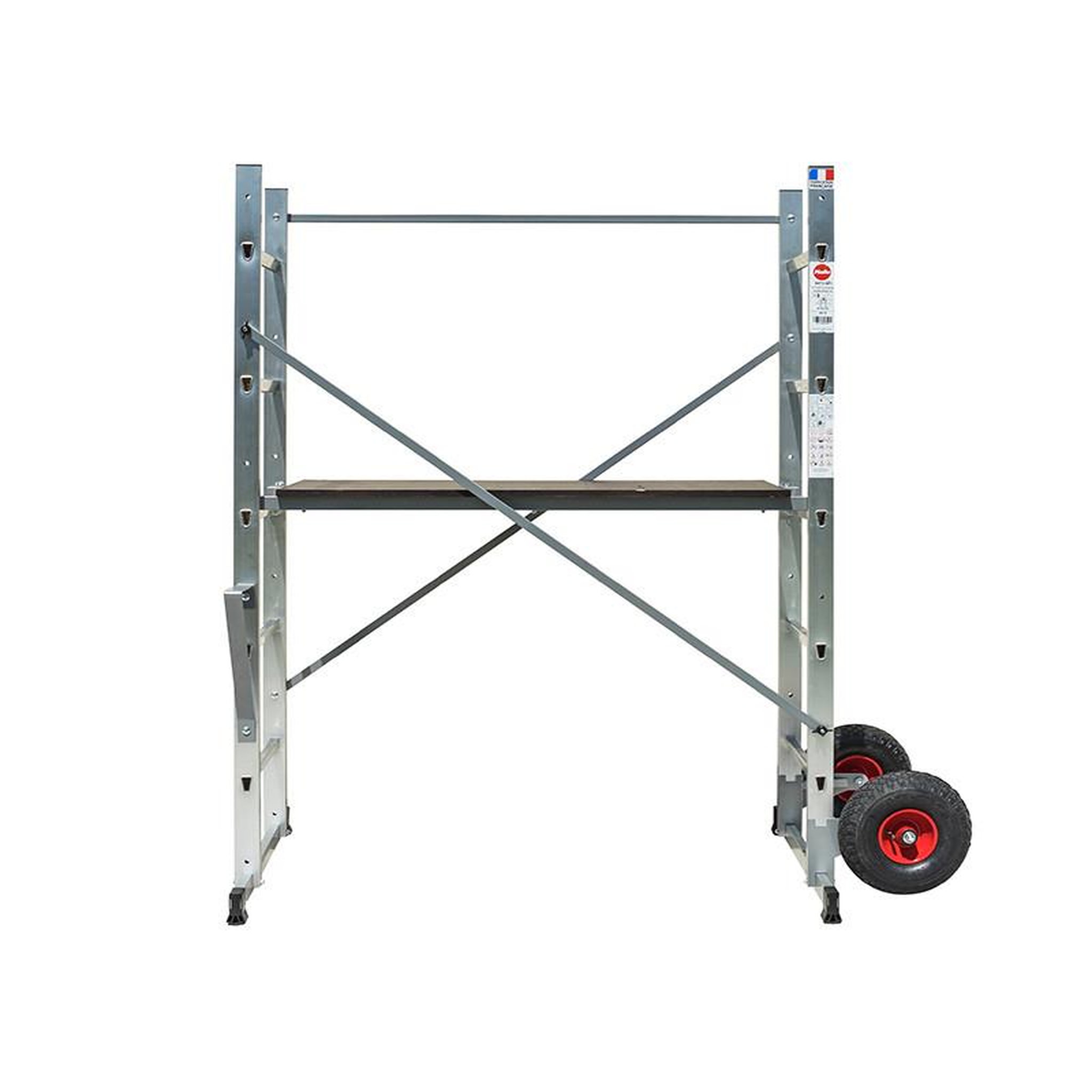 Voir la diapositive 4 : HAILO Echafaudage roulant de jardin tout terrain 0,9m/2,9m hailo hobbystep h3 jardin