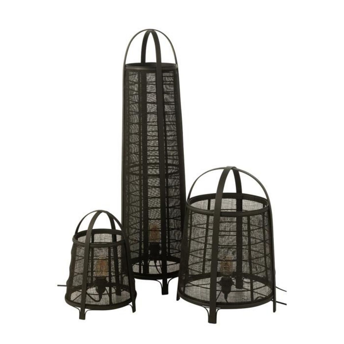 Paris Prix Lampe à Poser en Bambou  Rya  52cm Noir