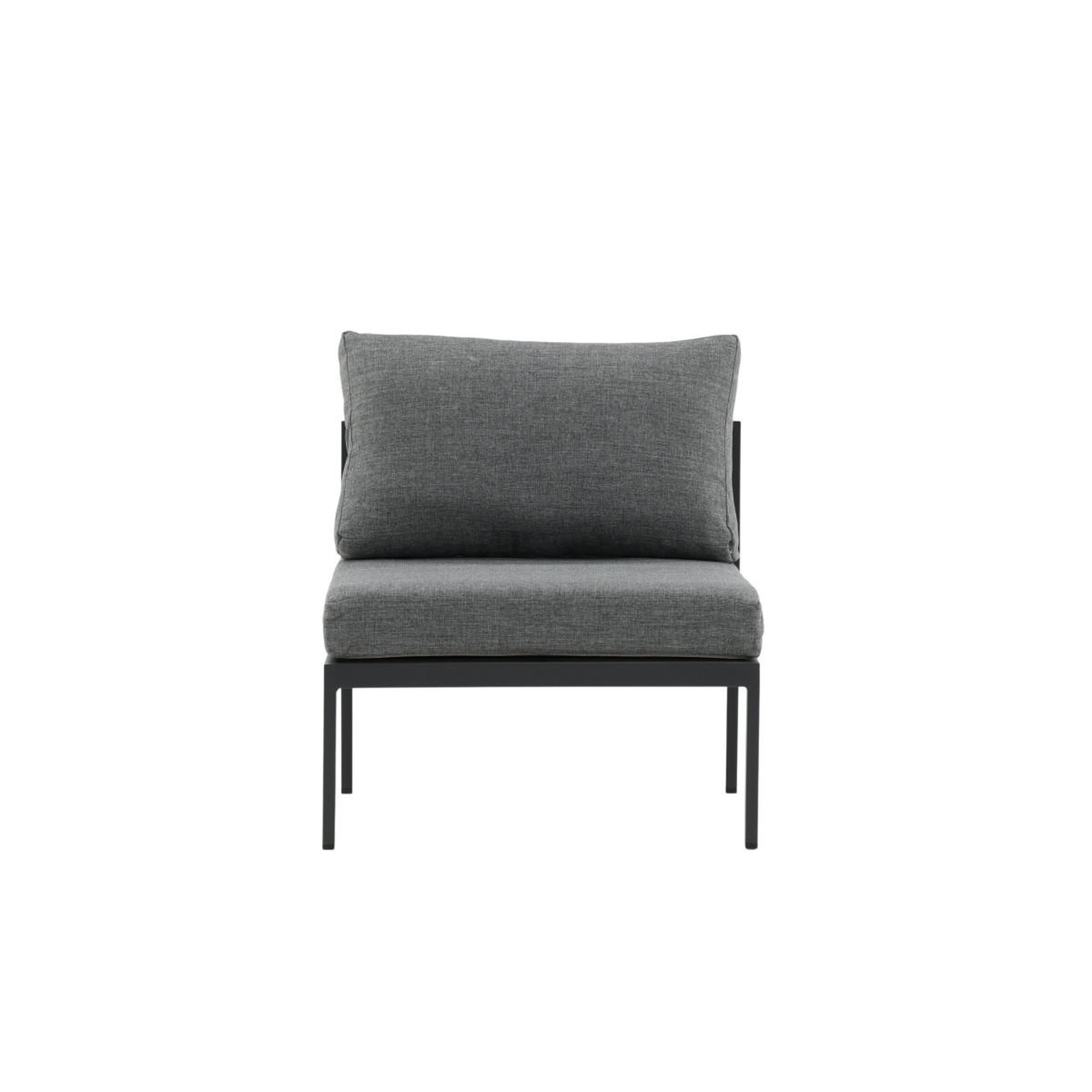 Voir la diapositive 2 : Paris Prix Module canapé de jardin  copacabana  74cm noir