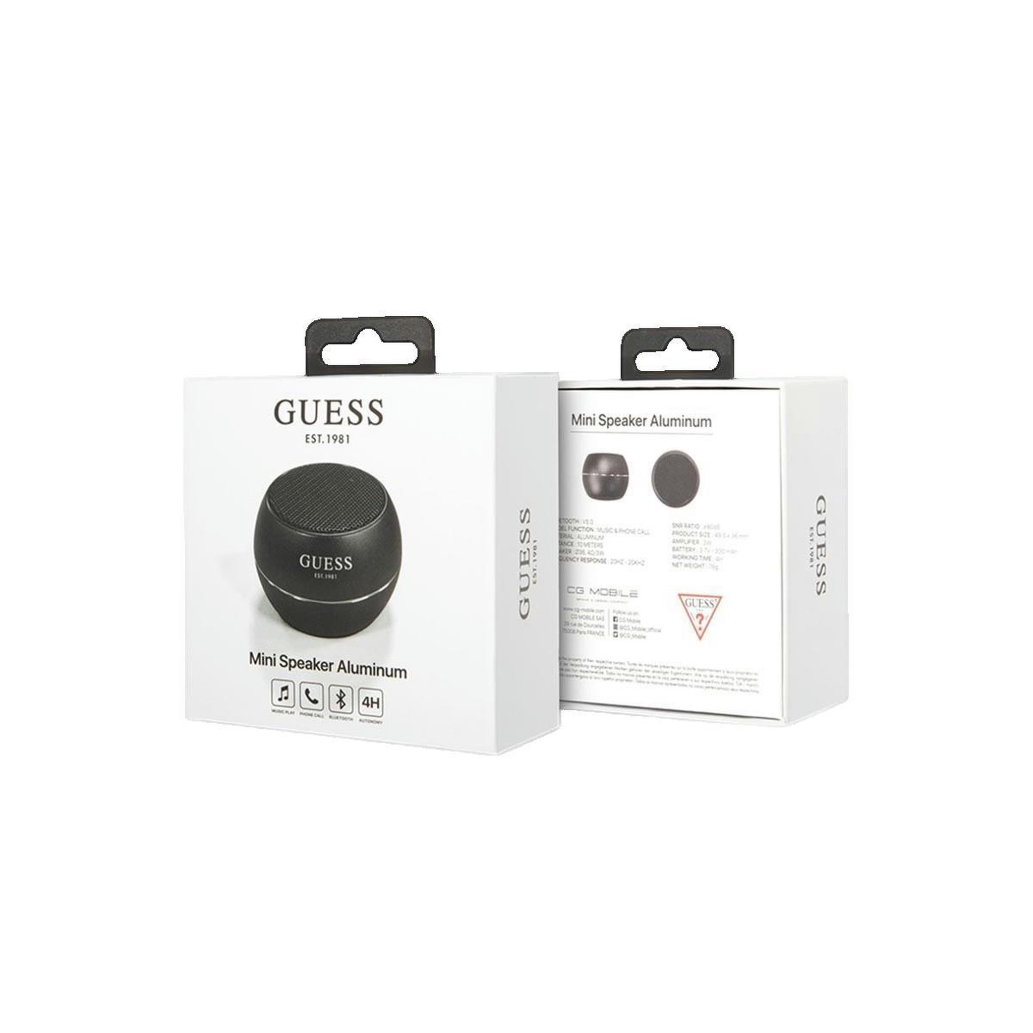 GUESS Enceinte portable Bluetooth Guess Mini 3W 4H Noir